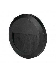 211316-Faretto LED Segnapasso Rotondo Montaggio a Plafone  Colore Nero  -1