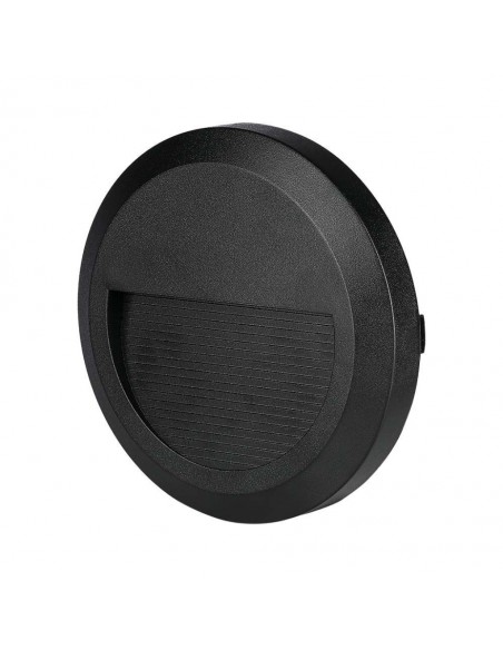 211317-Faretto LED Segnapasso Rotondo Montaggio a Plafone  Colore Nero  -1