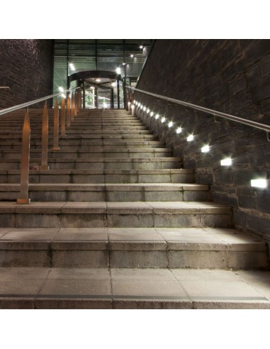 211326-Faretto LED Segnapasso Rettangolare Montaggio a Plafone  Colore Bianco  -4