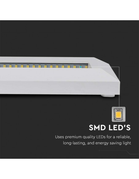 211326-Faretto LED Segnapasso Rettangolare Montaggio a Plafone  Colore Bianco  -7