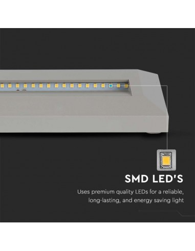 211330-Faretto LED Segnapasso Rettangolare Montaggio a Plafone  Colore Grigio  -6