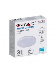 2113889-Plafoniera LED Chip Samsung Rotonda  LM/W Colore Bianco  IP-1 2