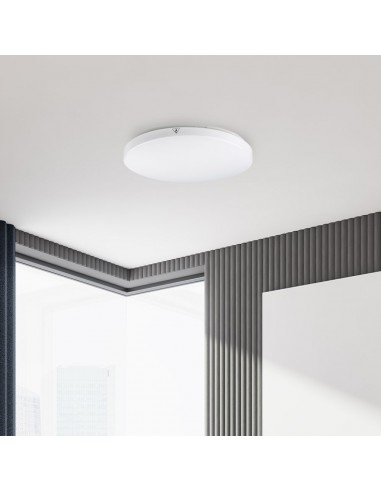 2113889-Plafoniera LED Chip Samsung Rotonda  LM/W Colore Bianco  IP-4