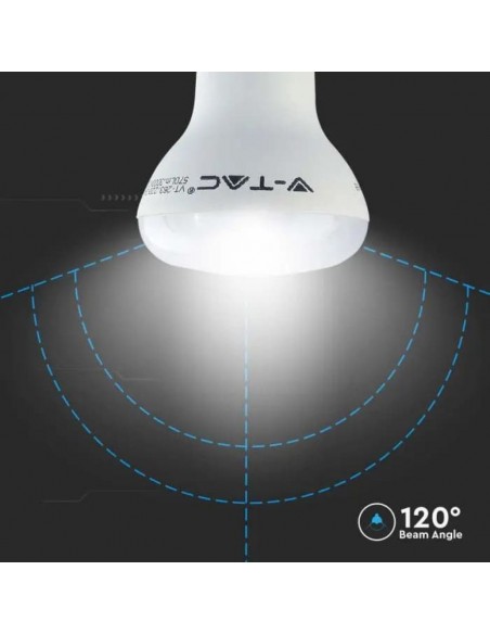 Lampadina LED Chip Samsung E27 8,5W R63 3000K