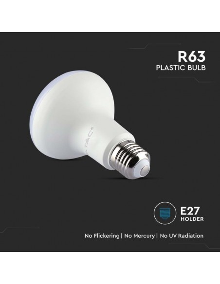 Lampadina LED Chip Samsung E27 8W R63 6400K