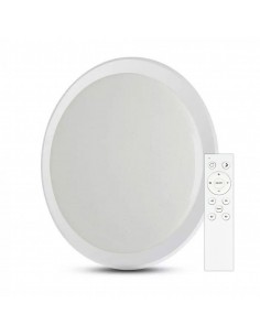 2114551-Plafoniera LED Rotonda  con Telecomando Cambia Colore  in  Effetto Stellato d mm h mm Dimmerabile-1