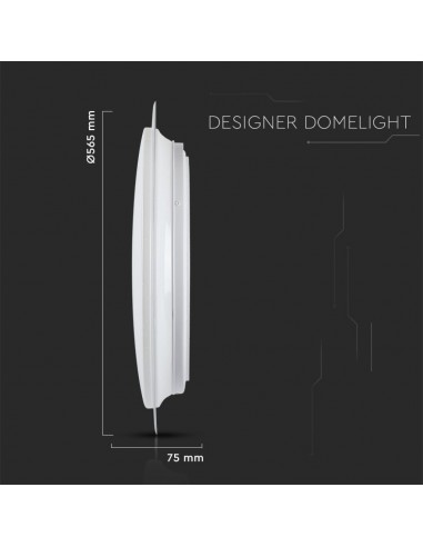 2114551-Plafoniera LED Rotonda  con Telecomando Cambia Colore  in  Effetto Stellato d mm h mm Dimmerabile-4