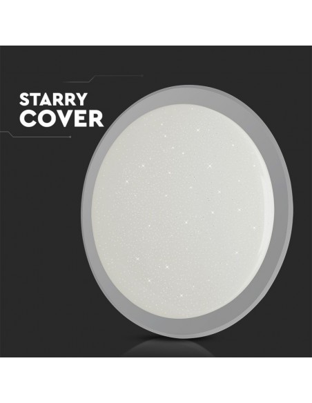 2114551-Plafoniera LED Rotonda  con Telecomando Cambia Colore  in  Effetto Stellato d mm h mm Dimmerabile-7