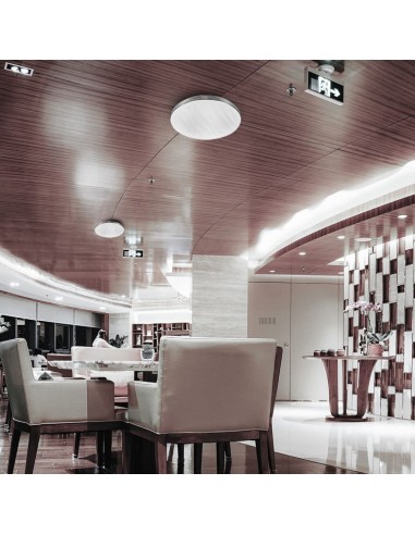 2114601-Plafoniera LED Rotonda  con Telecomando Cambia Colore  in  Effetto Stellato Ondulato d mm h mm Dimmerabile-5