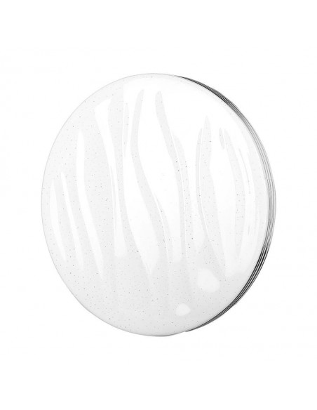 2114611-Plafoniera LED Rotonda  con Telecomando Cambia Colore  in  Effetto Stellato Ondulato d mm h mm Dimmerabile-1