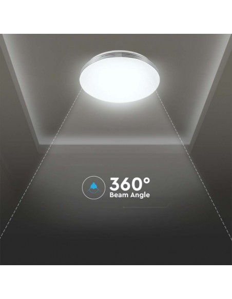 Luce LED di design da 30 W/60 W/30 W con copertura ondulata dimmerabile e telecomando CCT