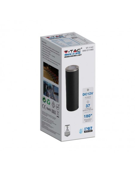 211463-Faretto LED Segnapasso a Cilindro da Interramento -2