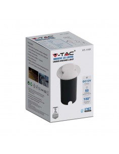 211467-Faretto LED Segnapasso a Cilindro da Interramento  Doppio Fascio Luminoso Colore Bianco V   Driver non Incluso-1 2