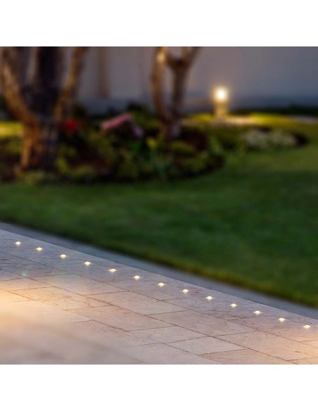 211472-Faretto LED Segnapasso a Cilindro da Interramento  con  Fasci Luminosi Colore Nero V   Driver non Incluso-4