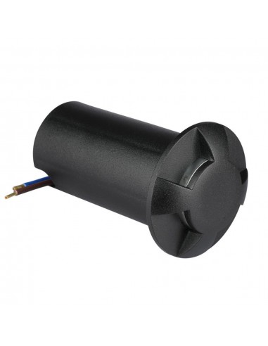 211472-Faretto LED Segnapasso a Cilindro da Interramento  con  Fasci Luminosi Colore Nero V   Driver non Incluso-7