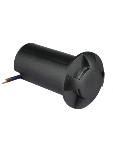 211472-Faretto LED Segnapasso a Cilindro da Interramento  con  Fasci Luminosi Colore Nero V   Driver non Incluso-7