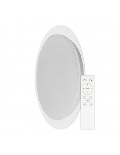 2114741-Plafoniera LED Rotonda  con Telecomando Cambia Colore  in  Effetto Stellato d mm h mm Dimmerabile-1