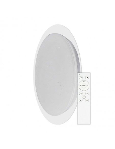 2114741-Plafoniera LED Rotonda  con Telecomando Cambia Colore  in  Effetto Stellato d mm h mm Dimmerabile-1