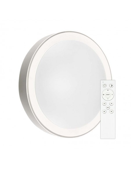 2114751-Plafoniera LED Rotonda  con Telecomando Cambia Colore  in  d mm h mm Dimmerabile-1