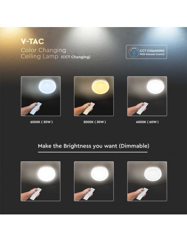 Plafoniera LED Rotonda 60W con...