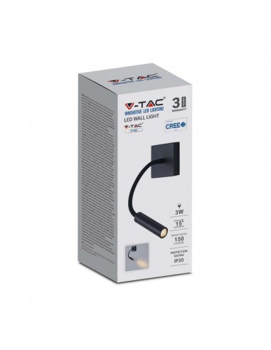 211485-Applique da Hotel per Lettura LED  Colore Nero -3