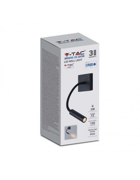 211485-Applique da Hotel per Lettura LED  Colore Nero -3