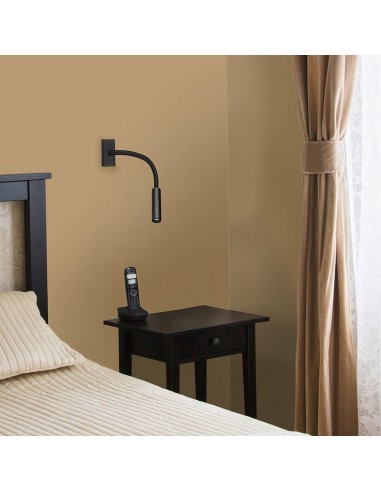 211485-Applique da Hotel per Lettura LED  Colore Nero -5