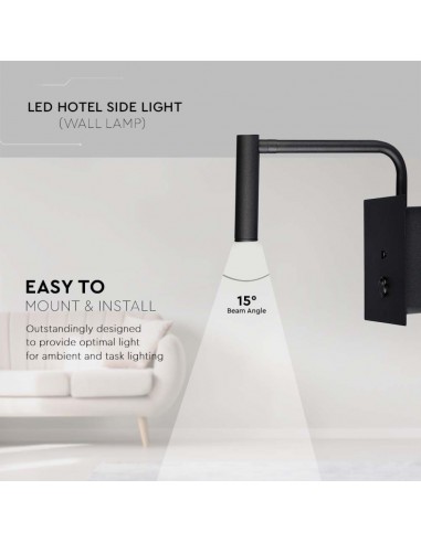 Applique da Hotel per Lettura LED 3W...