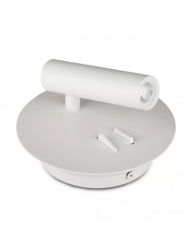 211489-Applique da Parete per Lettura con  LED Chip CREE Indipendenti tramite Tasti On/Off Integrati Retroilluminata  con Farett