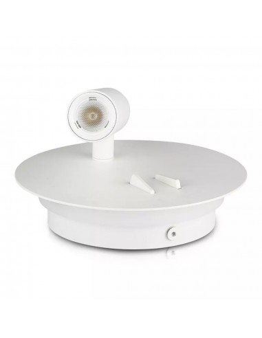 211489-Applique da Parete per Lettura con  LED Chip CREE Indipendenti tramite Tasti On/Off Integrati Retroilluminata  con Farett