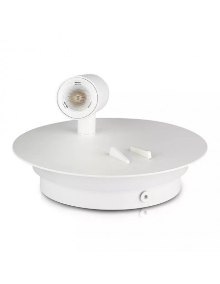 211489-Applique da Parete per Lettura con  LED Chip CREE Indipendenti tramite Tasti On/Off Integrati Retroilluminata  con Farett