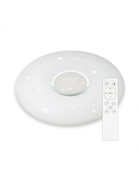 2114911-Plafoniera LED Rotonda  con Telecomando Cambia Colore  in  Effetto Stellato d mm h mm Dimmerabile-1