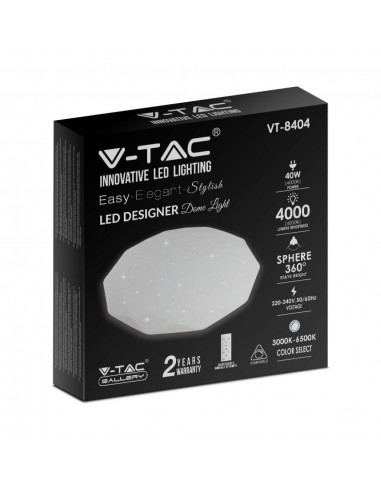 2114931-Plafoniera LED Rotonda  con Telecomando Cambia Colore  in  a Diamante d mm h mm Dimmerabile-2