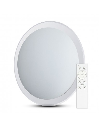 2114951-Plafoniera LED Rotonda  con Telecomando Cambia Colore  in  Effetto Stellato d mm h mm Dimmerabile-1