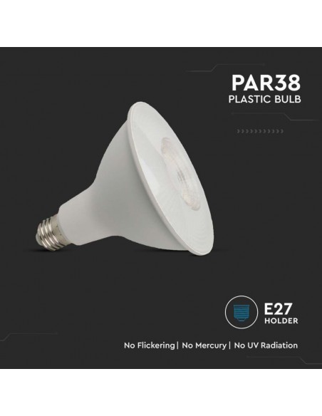 Lampadina LED Chip Samsung E27 12,8W PAR38 6500K