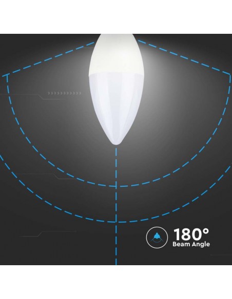 Lampadina LED Chip Samsung E14 5,5W Candela 3000K