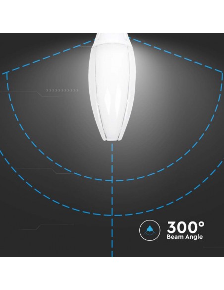 Lampadina LED Chip Samsung E40 60W Oliva 4000K