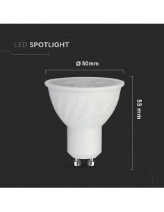 211971-Faretto LED GU   Copertura Trasparente  Dimmerabile-1 2