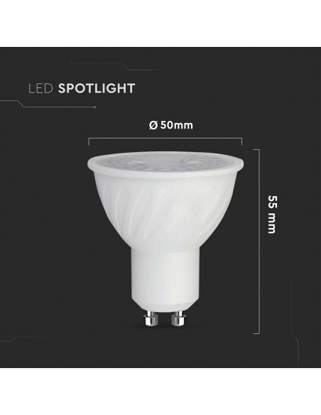 211971-Faretto LED GU   Copertura Trasparente  Dimmerabile-2