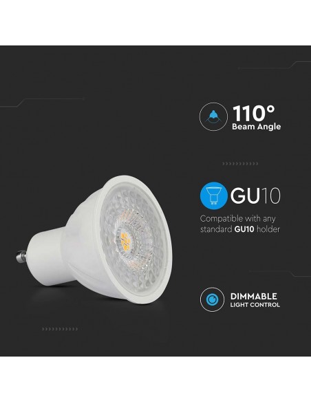 211981-Faretto LED GU   Copertura Trasparente  Dimmerabile-7