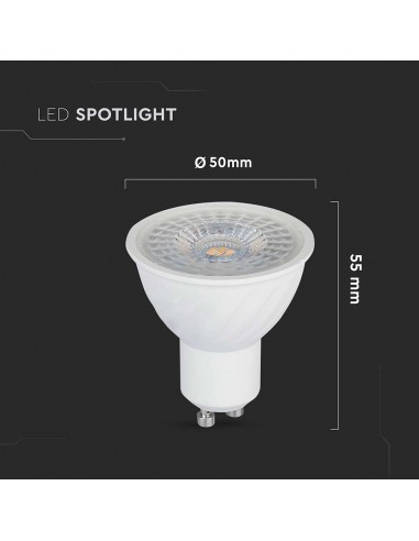 211991-Faretto LED GU   Copertura Trasparente  Dimmerabile-3