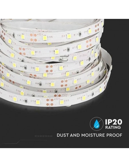 Strip LED SMD3528 4,2W/m 5m 60 LED/m 12V 6500K IP20 8mm