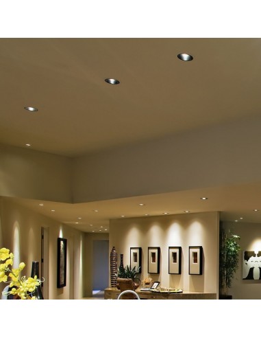 2120058-Faretto LED Chip Samsung da Incasso Rotondo LED COB  Riflettore Orientabile Colore Nero -4