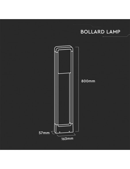 2120117-Paletto LED  Chip Samsung Corpo Bianco  -2