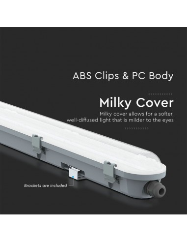 2120202-Plafoniera LED Chip Samsung Impermeabile  LM/W M-Series Copertura Satinata  -7