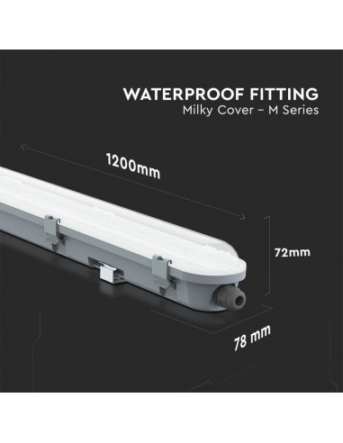 2120207-Plafoniera LED Chip Samsung Impermeabile  LM/W M-Series cm Copertura Satinata  -3