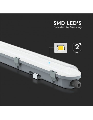 2120211-Plafoniera LED Chip Samsung Impermeabile  LM/W M-Series cm Copertura Satinata  -6