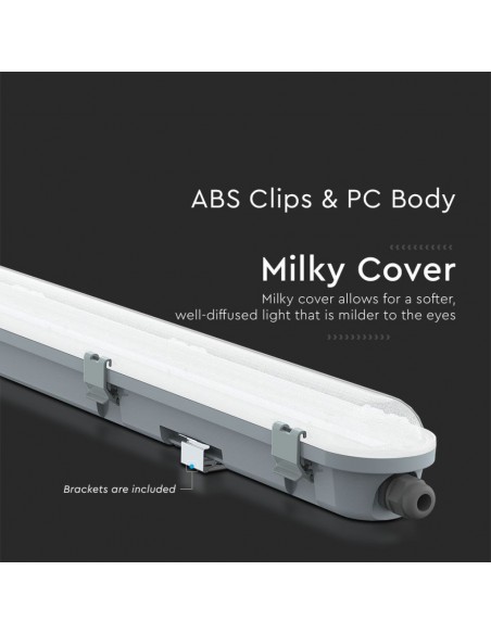 Plafoniera LED Chip Samsung Impermeabile 18W 120LM/W M-Series 60cm Copertura Satinata 4000K IP65