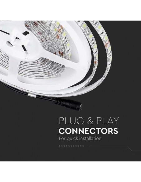 Strip LED SMD5050 7W/m 5m 60 LED/m 12V RGB IP65 10mm