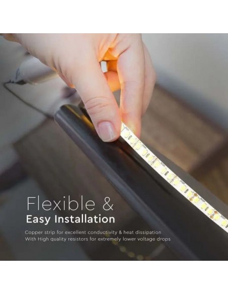 212163-Strip LED SMD /m m  LED/m Lm/m V  IP CRI -7